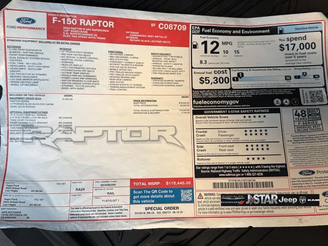 used 2025 Ford F-150 car, priced at $134,989