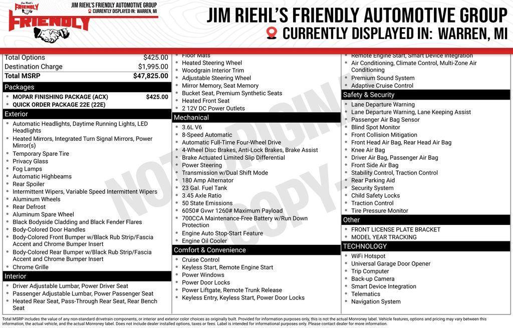 new 2025 Jeep Grand Cherokee car, priced at $40,712