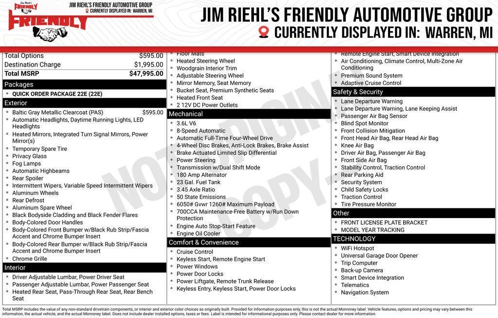 new 2025 Jeep Grand Cherokee car, priced at $40,972