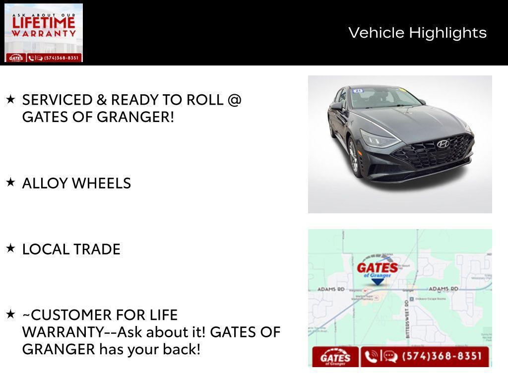 used 2021 Hyundai Sonata car, priced at $19,669