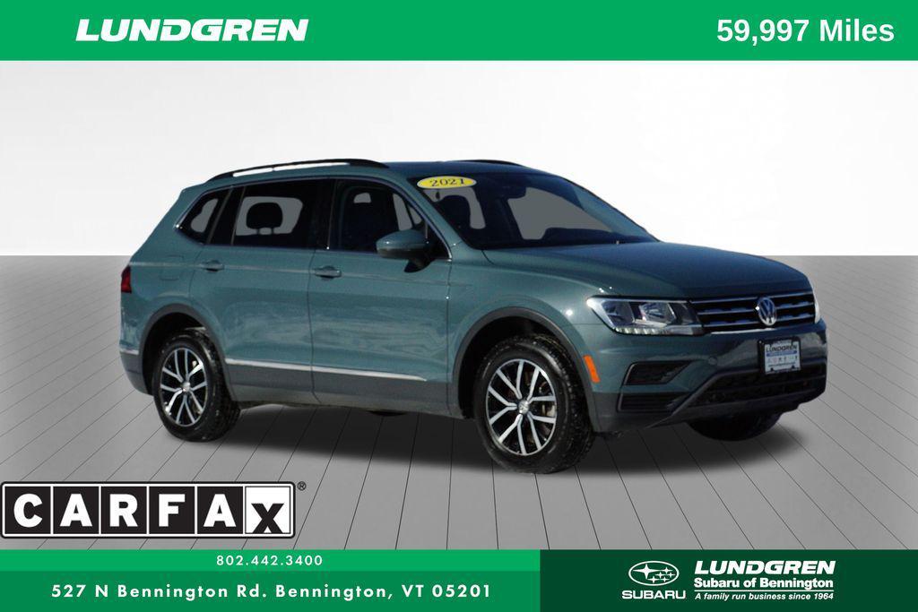used 2021 Volkswagen Tiguan car, priced at $18,441