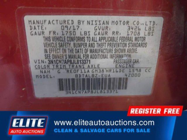 used 2018 Nissan Versa car