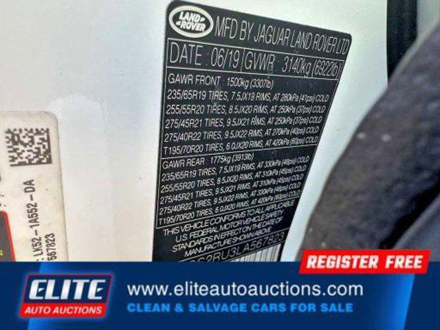 used 2020 Land Rover Range Rover car, priced at $25,500