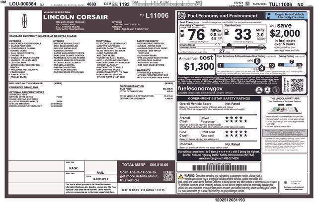 new 2026 Lincoln Corsair car, priced at $51,913