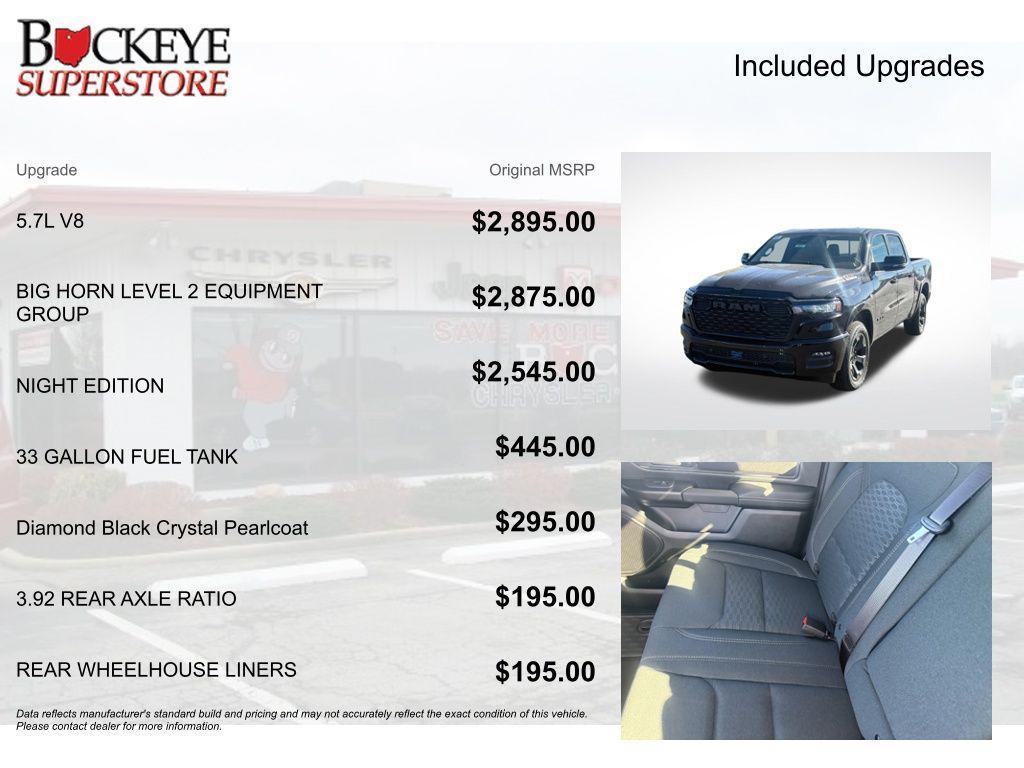 new 2026 Ram 1500 car, priced at $50,175