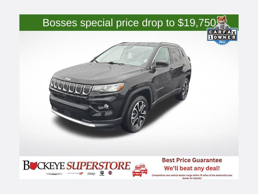 used 2022 Jeep Compass car, priced at $19,750