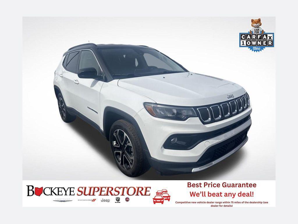 used 2022 Jeep Compass car, priced at $22,500