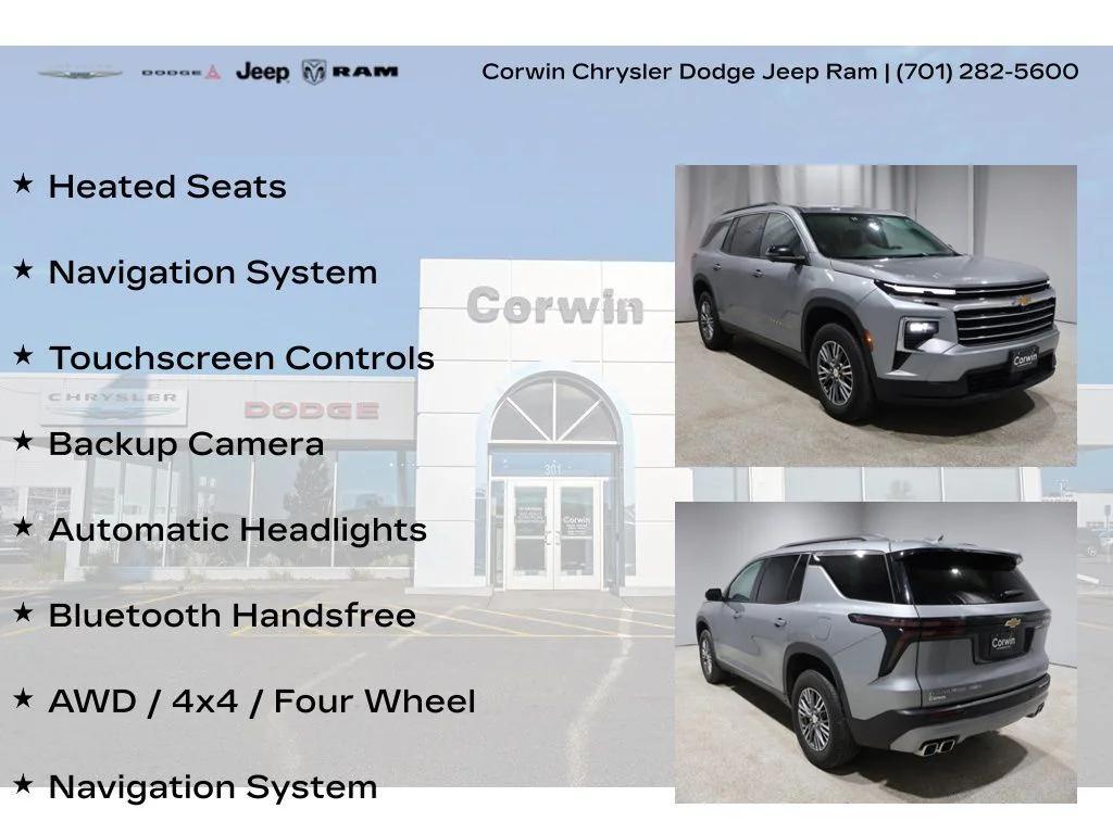used 2024 Chevrolet Traverse car, priced at $32,875