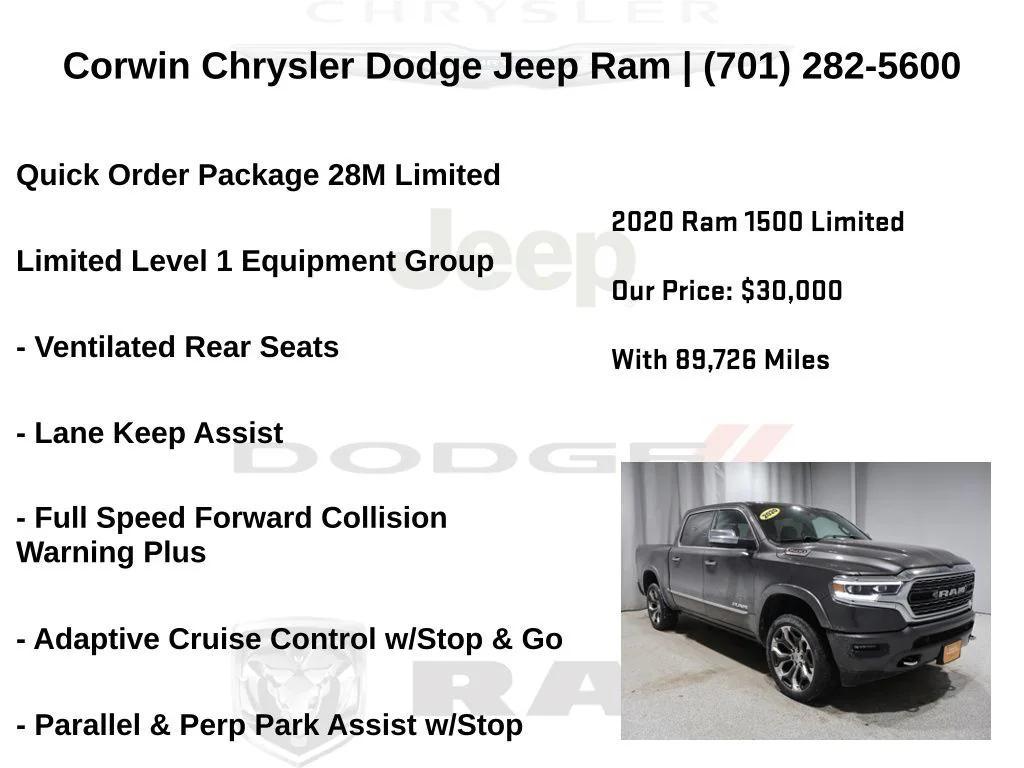 used 2020 Ram 1500 car, priced at $30,500
