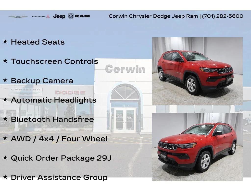 used 2023 Jeep Compass car, priced at $22,856