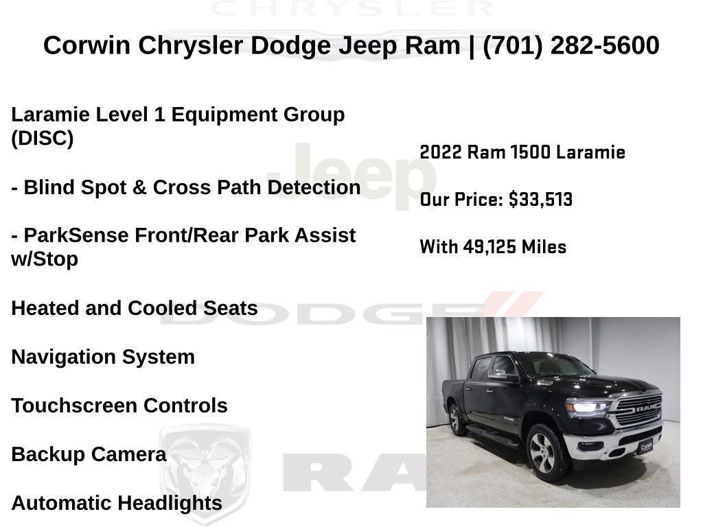 used 2022 Ram 1500 car, priced at $33,642