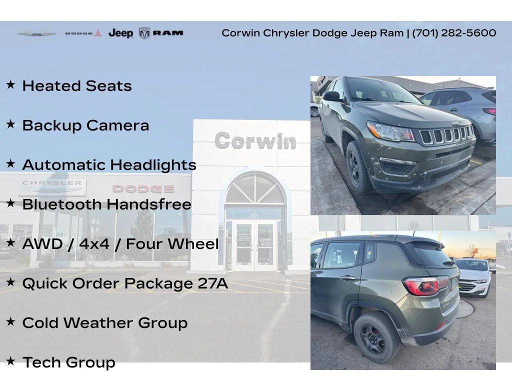 used 2018 Jeep Compass car, priced at $12,000