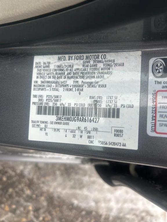 used 2010 Mercury Milan car, priced at $4,000