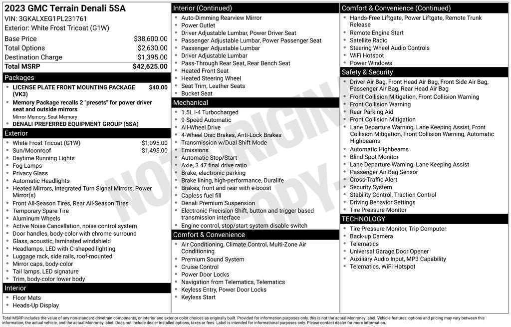 used 2023 GMC Terrain car, priced at $26,566