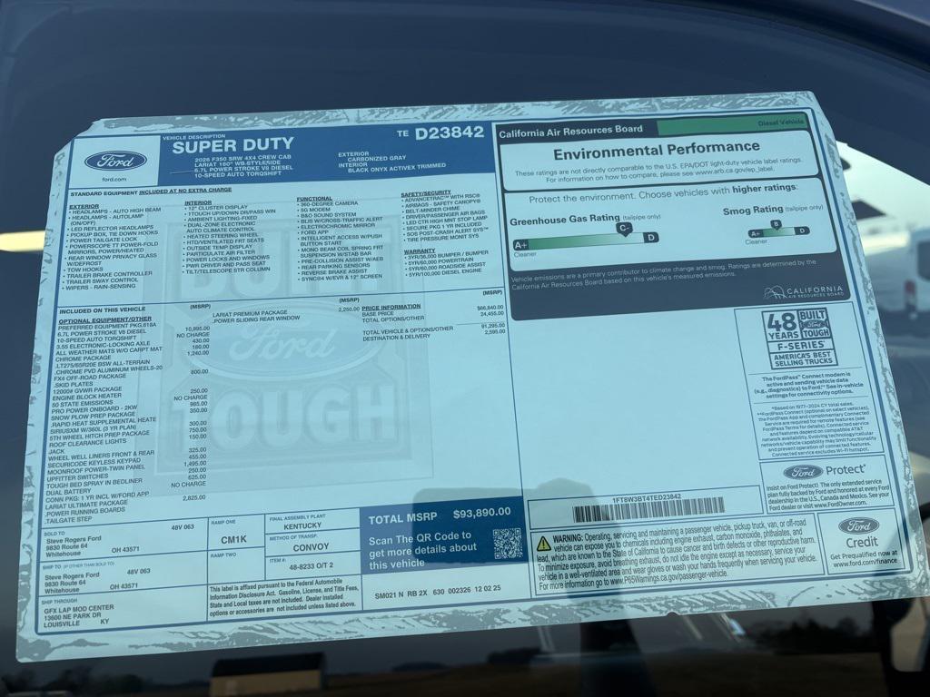 new 2026 Ford F-350 car, priced at $93,890