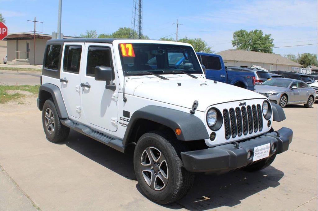 used 2017 Jeep Wrangler Unlimited car, priced at $16,700