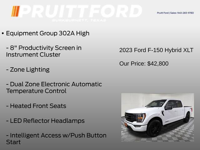used 2023 Ford F-150 car, priced at $42,800
