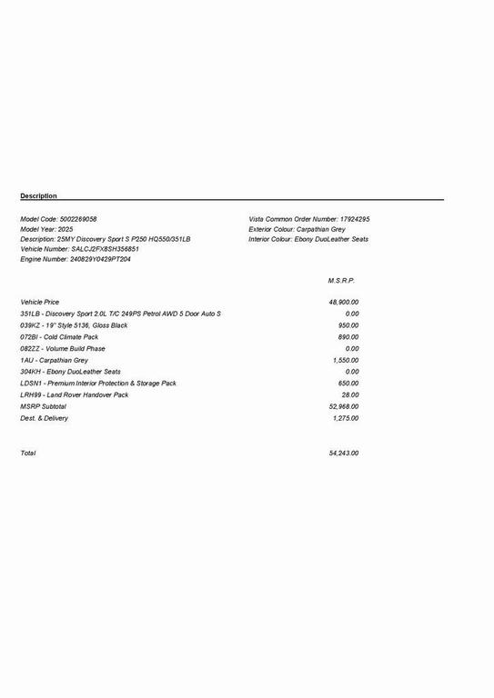 used 2025 Land Rover Discovery Sport car, priced at $38,538