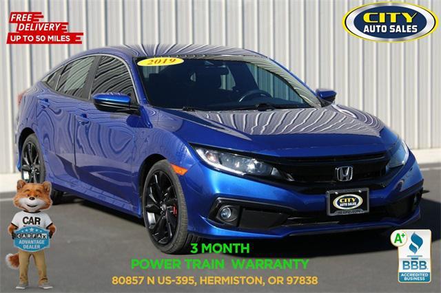 used 2019 Honda Civic car, priced at $18,625