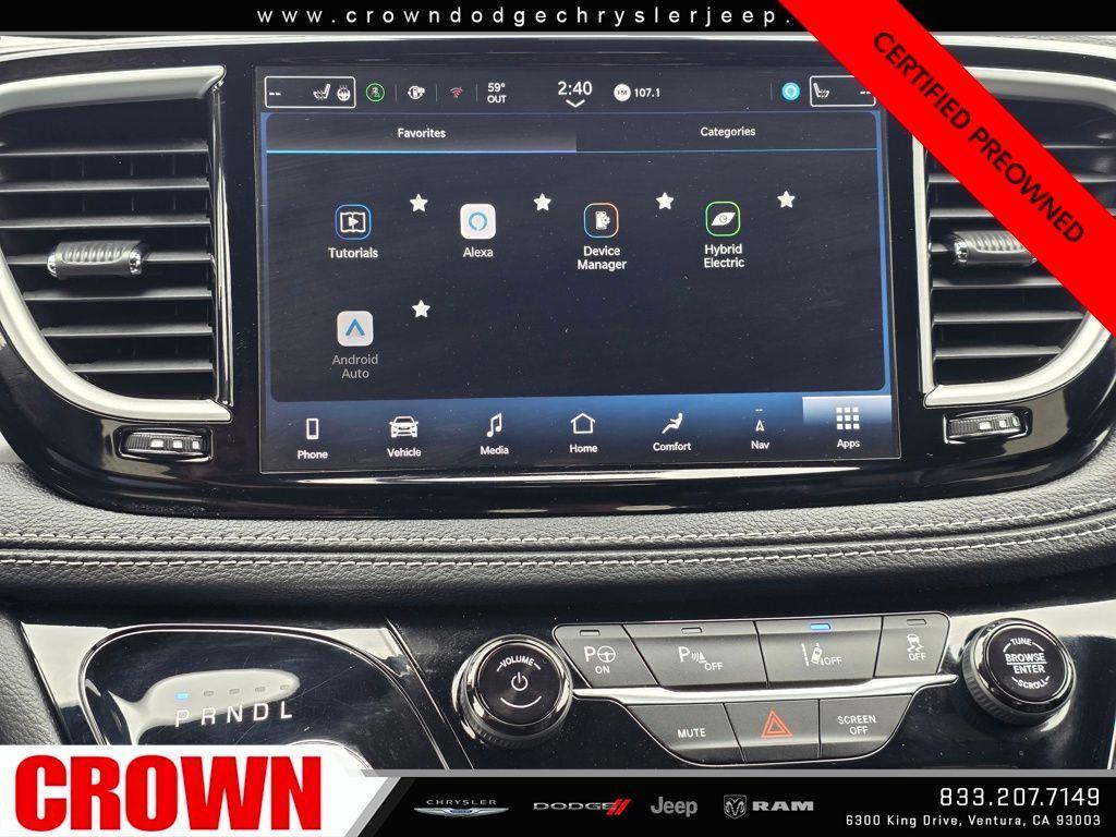 used 2024 Chrysler Pacifica Hybrid car, priced at $33,991