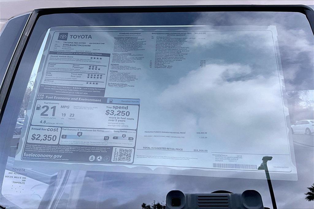 new 2026 Toyota Tacoma car, priced at $55,958