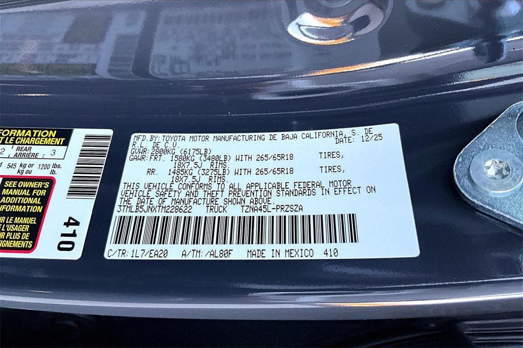 new 2026 Toyota Tacoma car, priced at $55,154