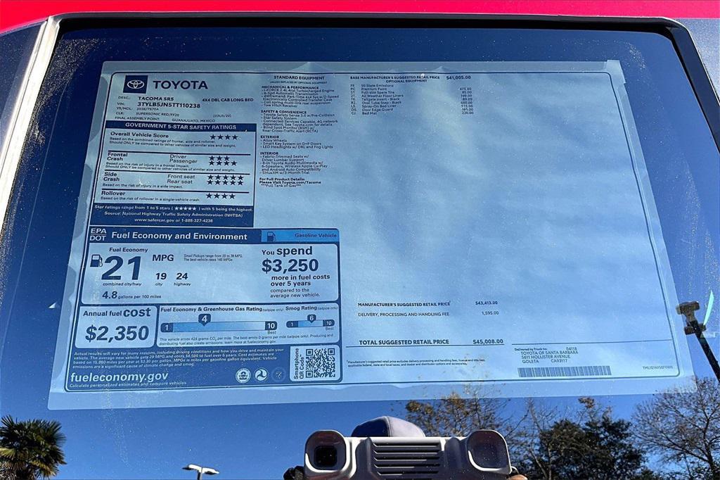 new 2026 Toyota Tacoma car, priced at $45,008