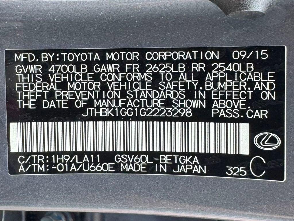 used 2016 Lexus ES 350 car, priced at $22,239