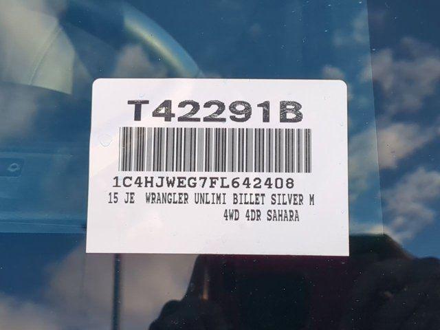 used 2015 Jeep Wrangler Unlimited car, priced at $15,400