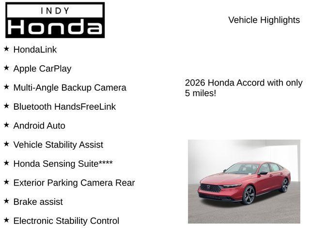 new 2026 Honda Accord car, priced at $30,979