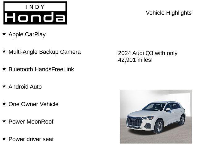 used 2024 Audi Q3 car, priced at $24,999
