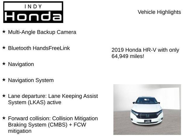 used 2019 Honda HR-V car, priced at $20,806