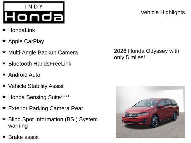 new 2026 Honda Odyssey car, priced at $42,414