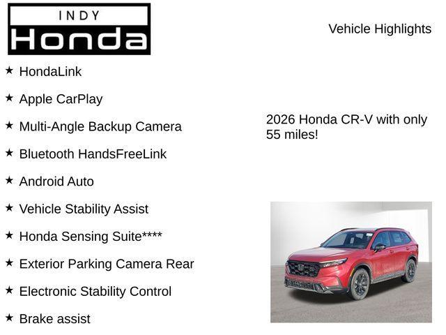 new 2026 Honda CR-V Hybrid car, priced at $40,315