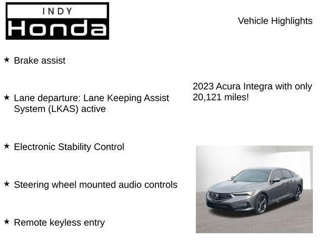 used 2023 Acura Integra car, priced at $26,478