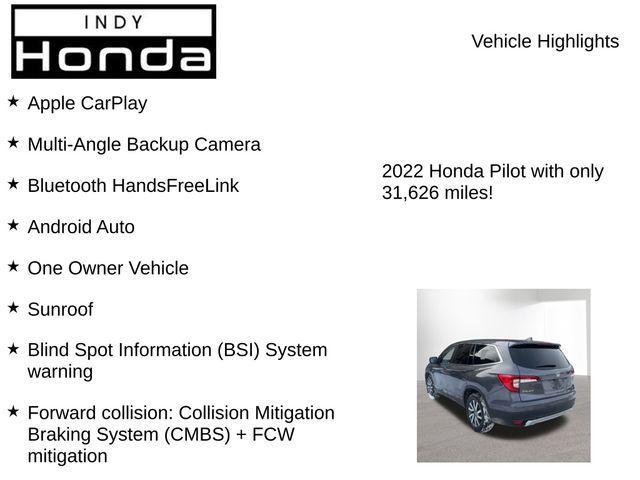 used 2022 Honda Pilot car, priced at $32,908