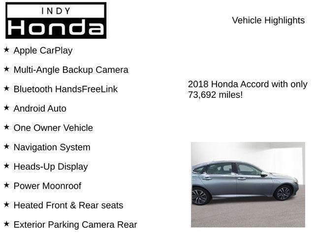 used 2018 Honda Accord Hybrid car, priced at $20,806