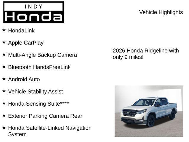 new 2026 Honda Ridgeline car, priced at $44,030
