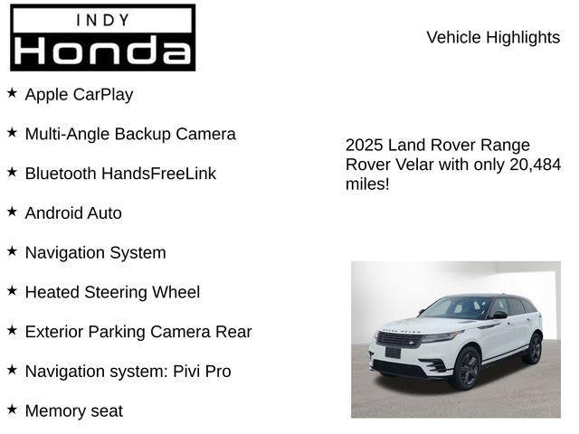 used 2025 Land Rover Range Rover Velar car, priced at $46,999