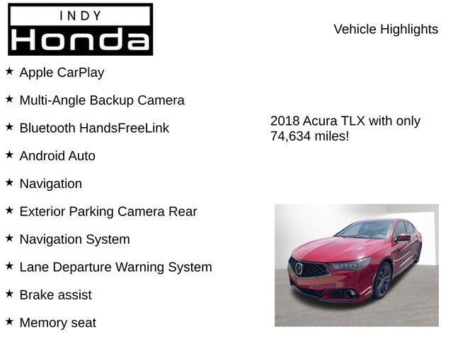 used 2018 Acura TLX car, priced at $21,499