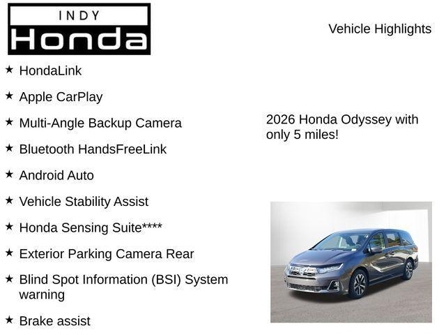new 2026 Honda Odyssey car, priced at $42,260