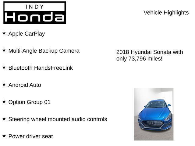 used 2018 Hyundai Sonata car, priced at $13,319