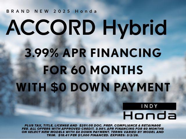 new 2026 Honda Accord Hybrid car, priced at $34,944