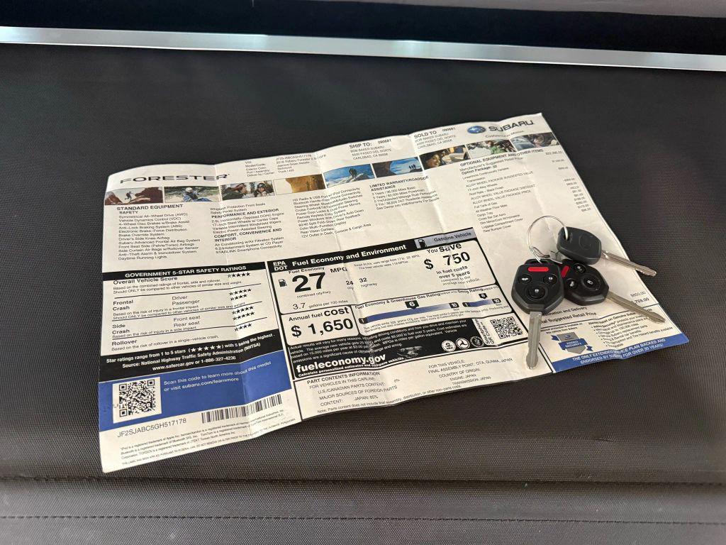 used 2016 Subaru Forester car, priced at $15,790