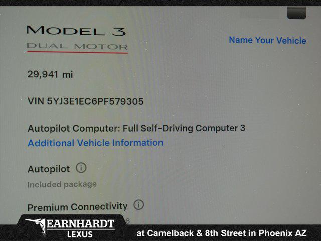 used 2023 Tesla Model 3 car, priced at $31,900