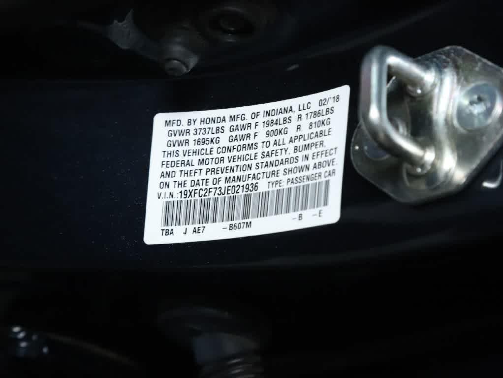 used 2018 Honda Civic car, priced at $19,453