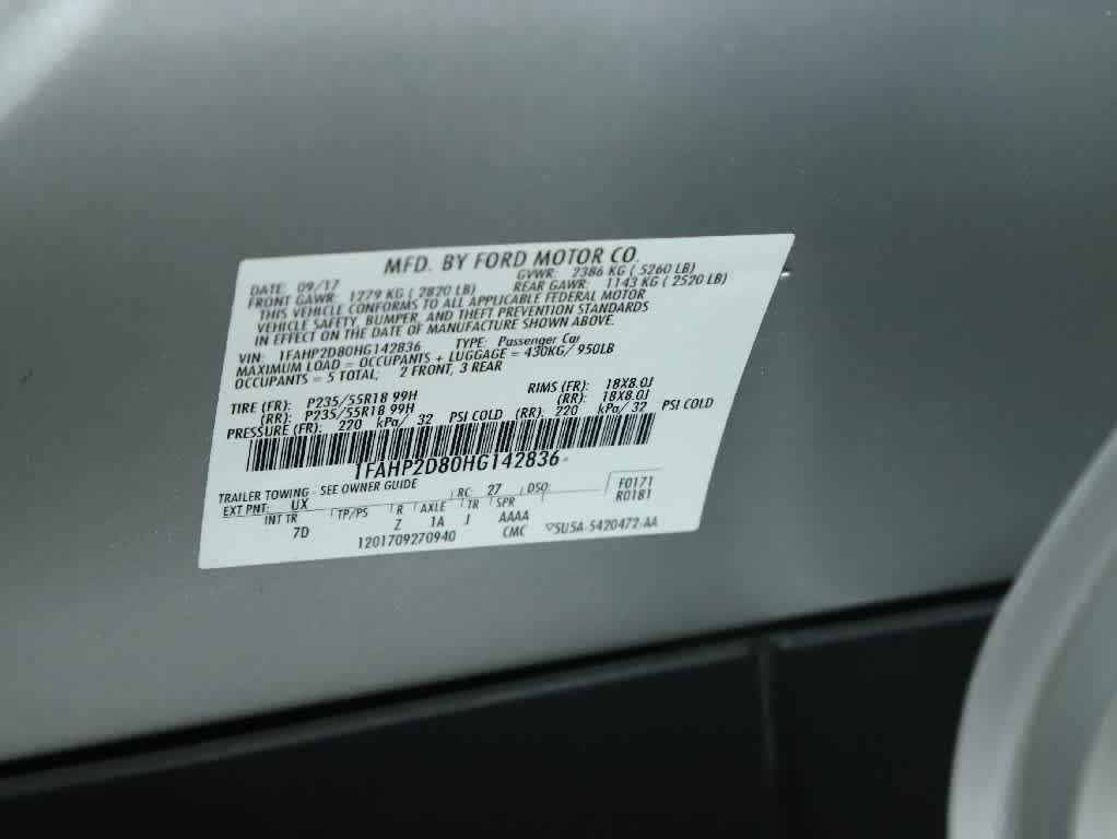 used 2017 Ford Taurus car, priced at $13,987