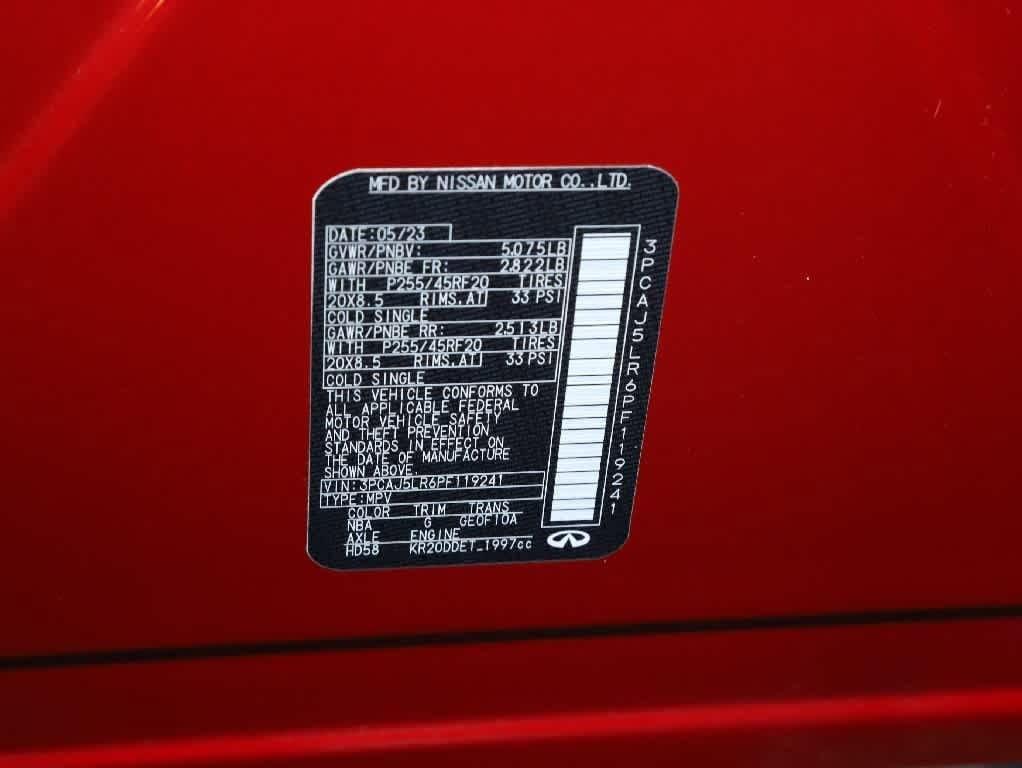 used 2023 INFINITI QX55 car, priced at $37,496