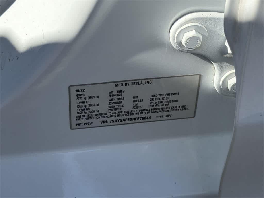 used 2022 Tesla Model Y car, priced at $22,900