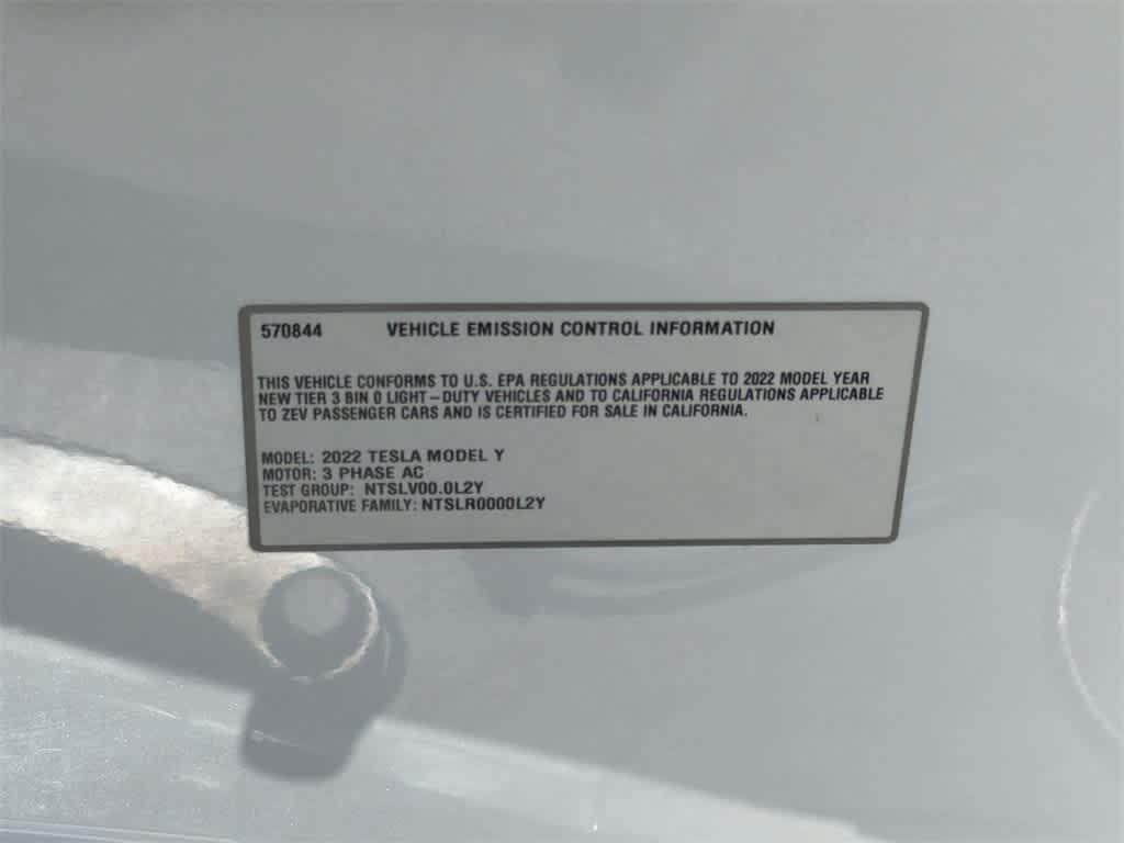 used 2022 Tesla Model Y car, priced at $22,900